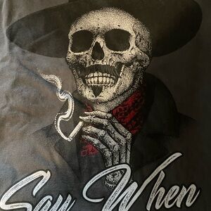 Skeleton Smoking Graphic Tee